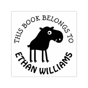 Tampon Auto-encreur Baby Moos Auto-Inking Timamp Ce Livre Appartient À