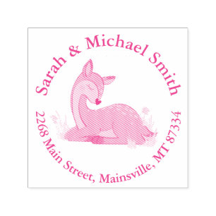 Tampon Auto-encreur Baby shower de cerfs
