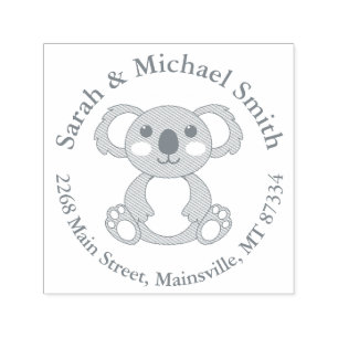 Tampon Auto-encreur Baby shower Ours de Koala
