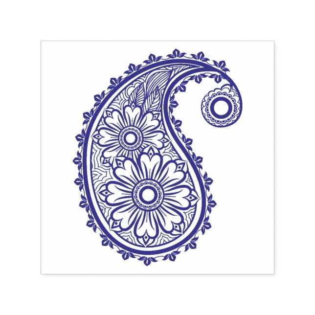 Tampon Auto-encreur Beau Scrapbooking Paisley (Design)