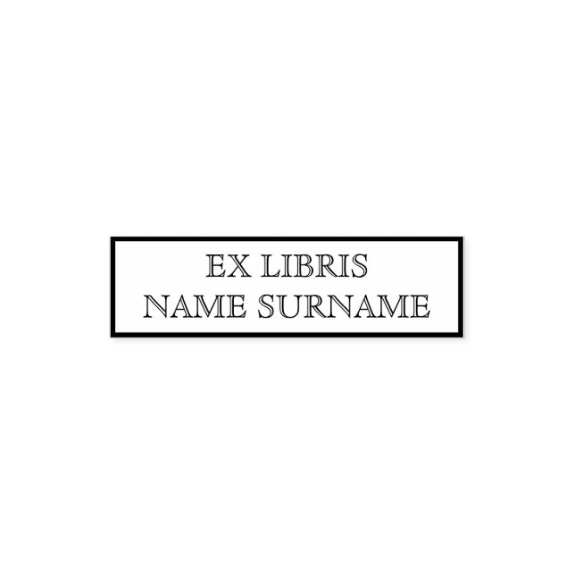 Tampon Auto-encreur Bibliothèque Ex Libris (Design)