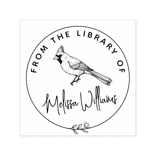 Tampon Auto-encreur Bibliothèques Cardinal Ex personnalisées à partir  (Design)