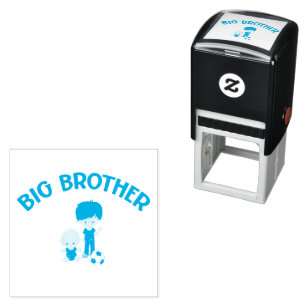 Tampon Auto-encreur Big Brother to New Baby Brother Stamp Self-inking
