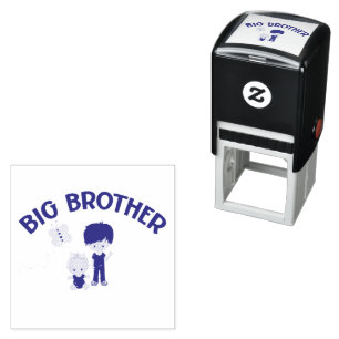 Tampon Auto-encreur Big Brother to New Baby Sister Stamp Self-inking S