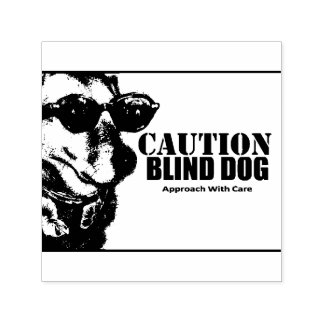 Tampon Auto-encreur Blind Dog Self Inking Rubber Stamp