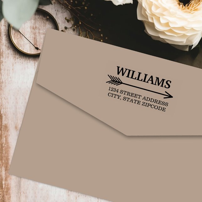 Tampon Auto-encreur Boho Arrow Adresse de retour (Créateur téléchargé)