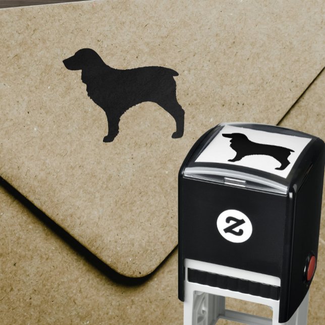 Tampon Auto-encreur Boykin Spaniel Chien race Silhouette (Créateur téléchargé)