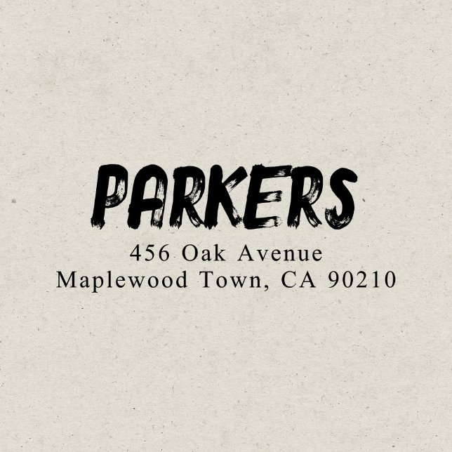 Tampon Auto-encreur Brève manuscrite en gras simple (Créateur téléchargé)