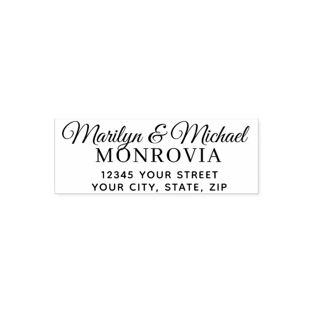 Tampon Auto-encreur Bride et pièce personnalisée (Design)