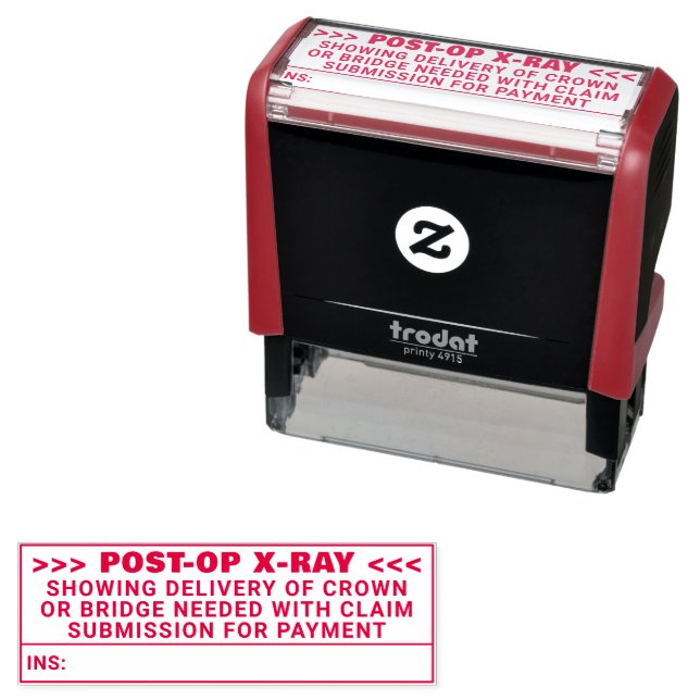 Tampon Auto-encreur Bureau dentaire Xray nécessaire pour l'assurance p (En situation)