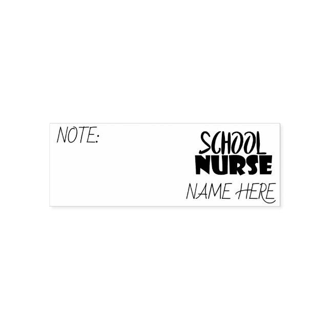 Tampon Auto-encreur Cachet/Passe d'infirmière de l'école personnalisée (Design)