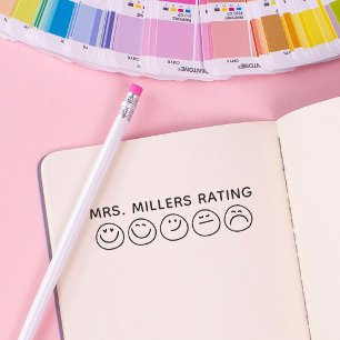 Tampon Auto-encreur Cadeau pour l'enseignant Évaluation personnalisée