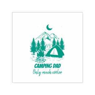 Tampon Auto-encreur Camping Papa Funny Fête des pères