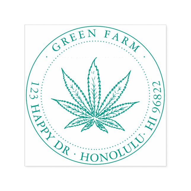 Tampon Auto-encreur CANABIS Voir Sélections de couleurs (Design)