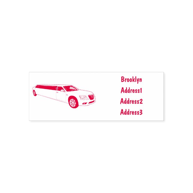 Tampon Auto-encreur Caricature limousine (Design)