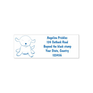 Tampon Auto-encreur Caricature pour chien de chiot joyeux