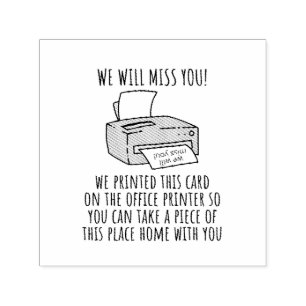 Tampon Auto-encreur Carte de retrait pour collègue ou patron, amusant 