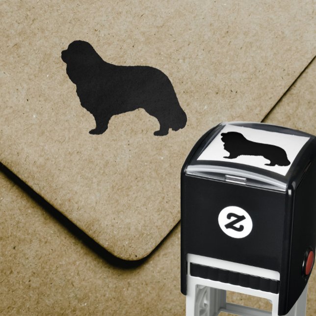 Tampon Auto-encreur Cavalier King Charles Spaniel Chien race Silhouett (Créateur téléchargé)