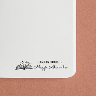 Tampon Auto-encreur Ce Livre Appartient À Nommer Plaque