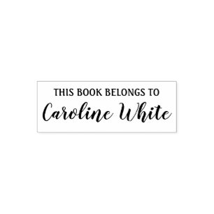 Tampon Auto-encreur Ce livre appartient à un script élégant