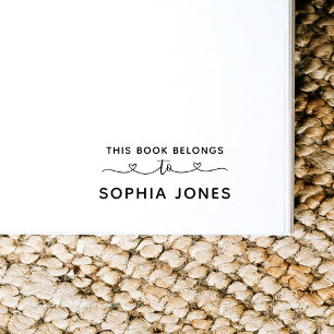 Tampon Auto-encreur Ce Livre Appartient Au Script Coeur