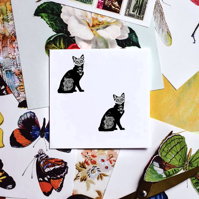 Tampon Auto-encreur Chat noir de Sugar (Créateur téléchargé)