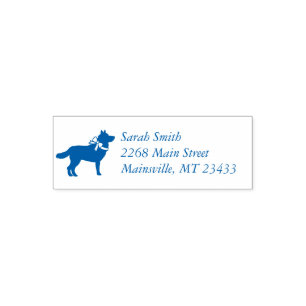 Tampon Auto-encreur Chien Baby shower Sibérien Husky Chien Chien Chien
