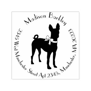 Tampon Auto-encreur Chien Basenji Chien Chien Puppy