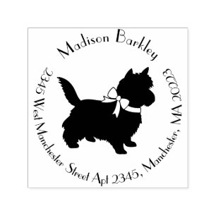 Tampon Auto-encreur Chien de Cairn Terrier Chien Chien Chien Chien Chi