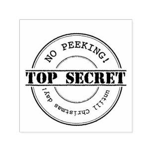 Tampon Auto-encreur Chrismas EXTRÊMEMENT SECRET aucun timbre jetant u