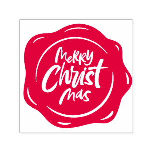 Tampon Auto-encreur Christian Joyeux Noël Sceau de cire religieuse