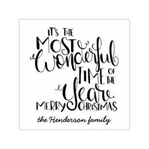 Tampon Auto-encreur Christmas It's the Most Wonderful Time of the Year