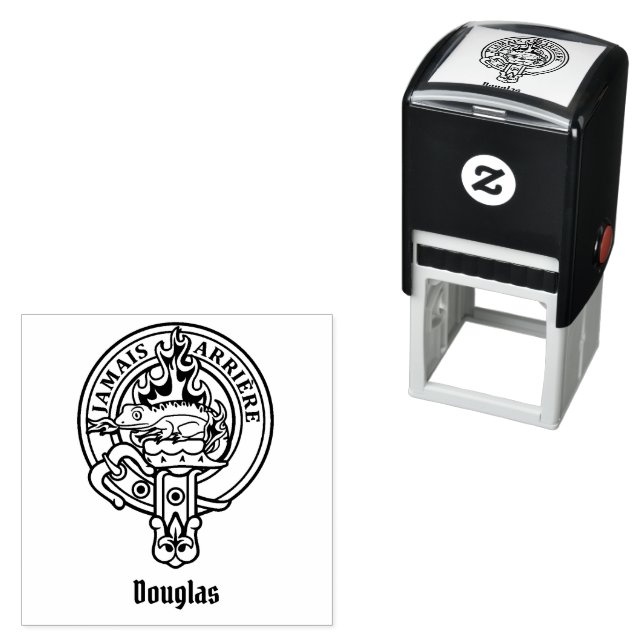 Tampon Auto-encreur Clan Douglas Crest (En situation)
