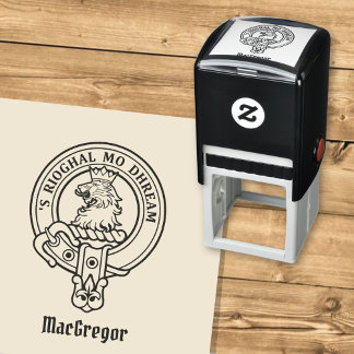 Tampon Auto-encreur Clan Gregor Crest Stamp autoportant