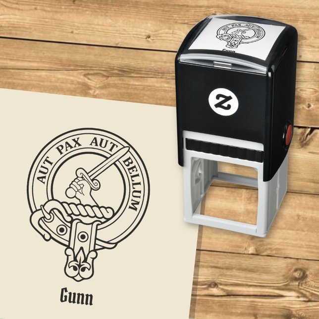 Tampon Auto-encreur Clan Gunn Crest Stamp autoportant (Créateur téléchargé)