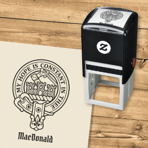 Tampon Auto-encreur Clan MacDonald de Clanranald Crest