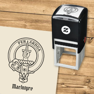 Tampon Auto-encreur Clan MacIntyre Crest Auto-encastré Timbre
