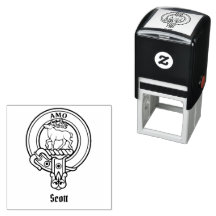 Clan Scott Crest Stamp autoportant
