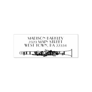 Tampon Auto-encreur Clarinet Music Teacher Band Musicien