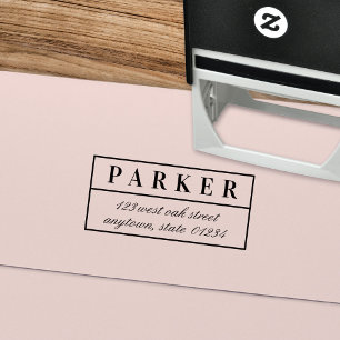Tampon Auto-encreur Classic et Elegant Type Adresse de retour