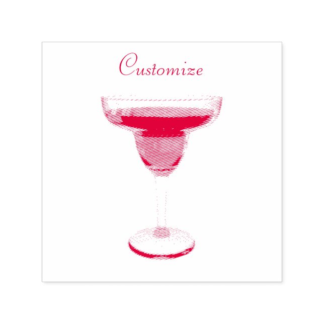 Tampon Auto-encreur Cocktail Big Red Margarita Boire Thunder_Cove (Design)