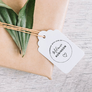 Tampon Auto-encreur Coeur mignon Fait À La Main Avec Amour Par Nom P