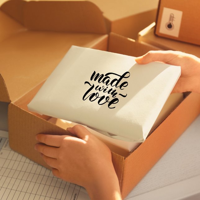 Tampon Auto-encreur Conception de script fait avec amour (Créateur téléchargé)