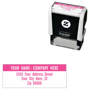 Tampon Auto-encreur Concevez votre propre police de couleur Modèle de