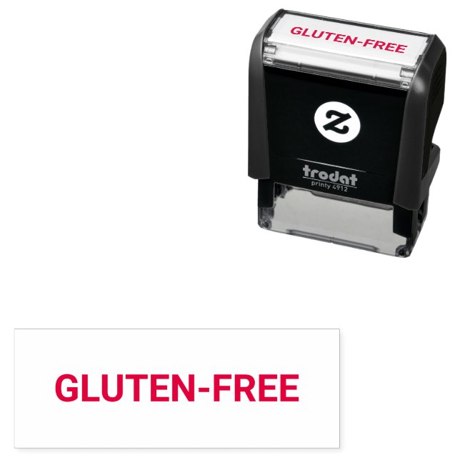 Tampon Auto-encreur Convivial allergie sans gluten (En situation)