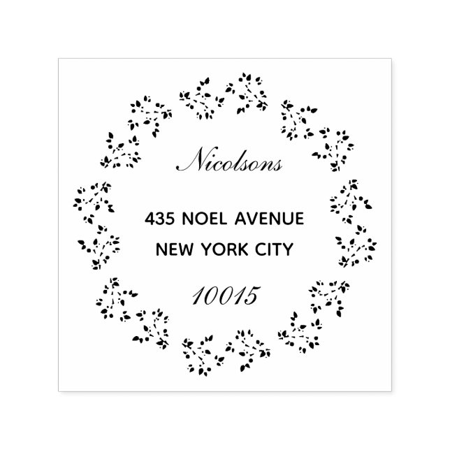 Tampon Auto-encreur Couronne Festive Holiday (Design)