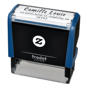 Tampon Auto-encreur Coutume de encrage d'adresse de manuscrit