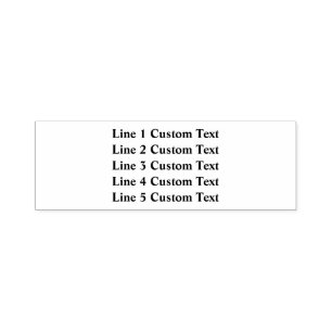 Tampon Auto-encreur Créer votre propre entreprise 5 lignes de série Te