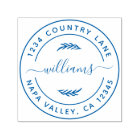 Créez votre propre adresse de retour ronde moderne