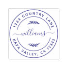 Créez votre propre adresse de retour ronde moderne